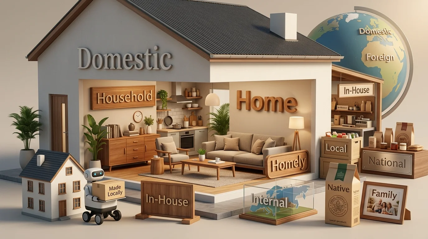 Quick List of Synonyms for Domestic