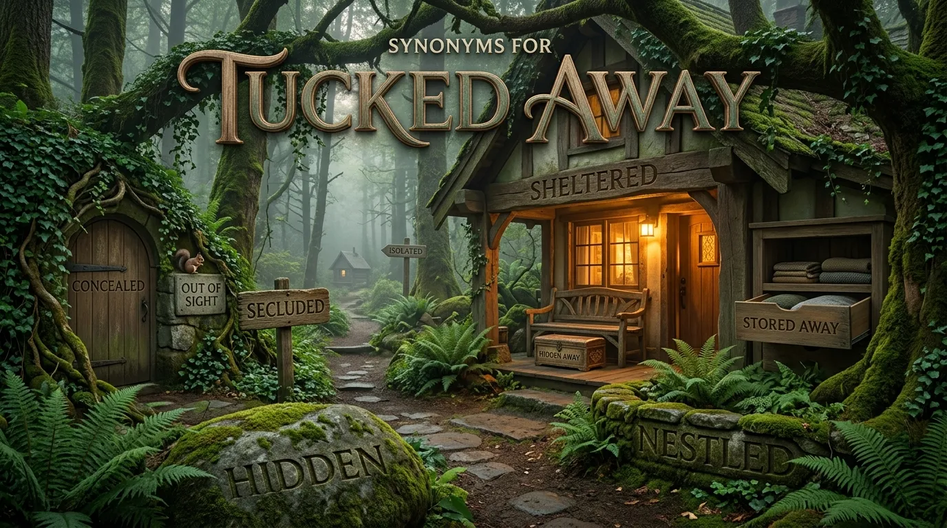 45+ Synonyms for Tucked Away With Meanings and Examples
