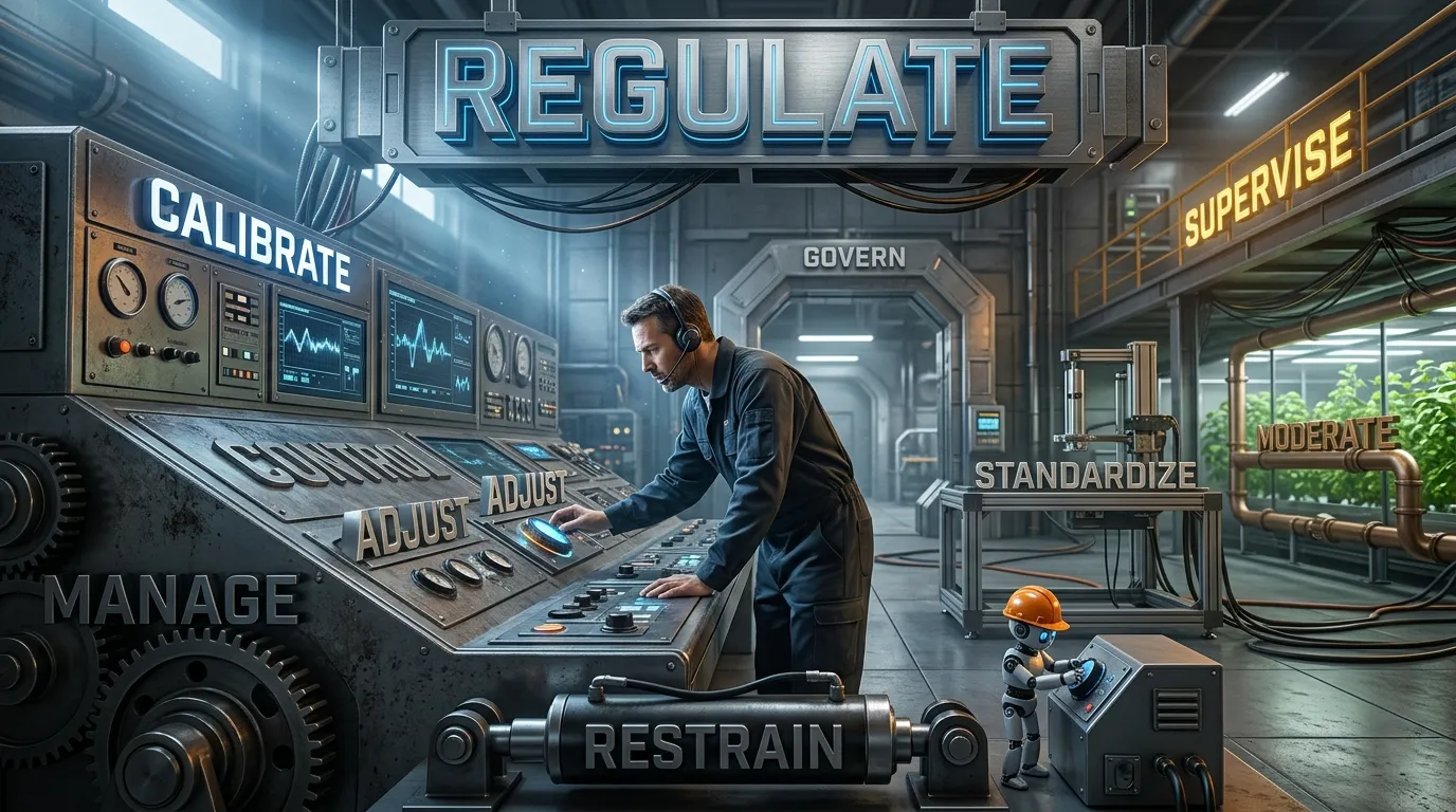 50+ Synonyms for Regulate by Meaning and Context