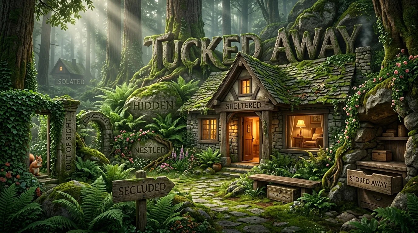 Context-Based Synonyms for Tucked Away