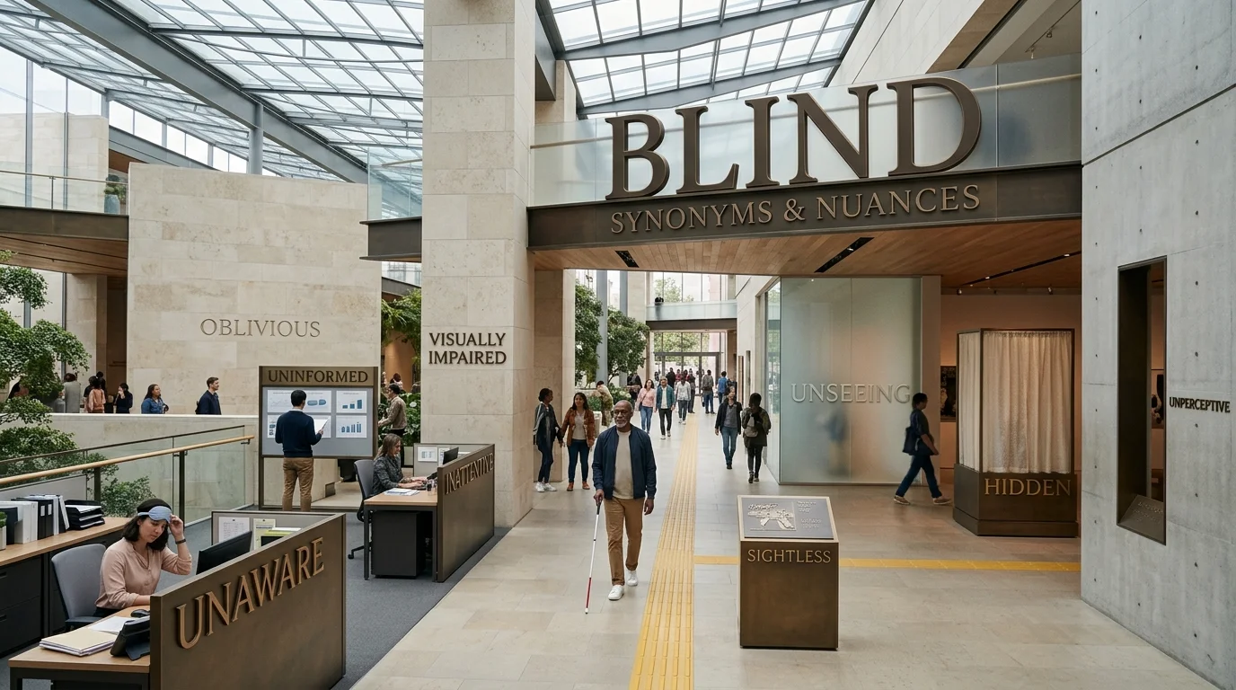 List of Synonyms for Blind