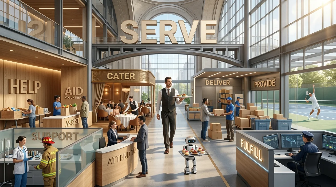 List of Synonyms for Serve
