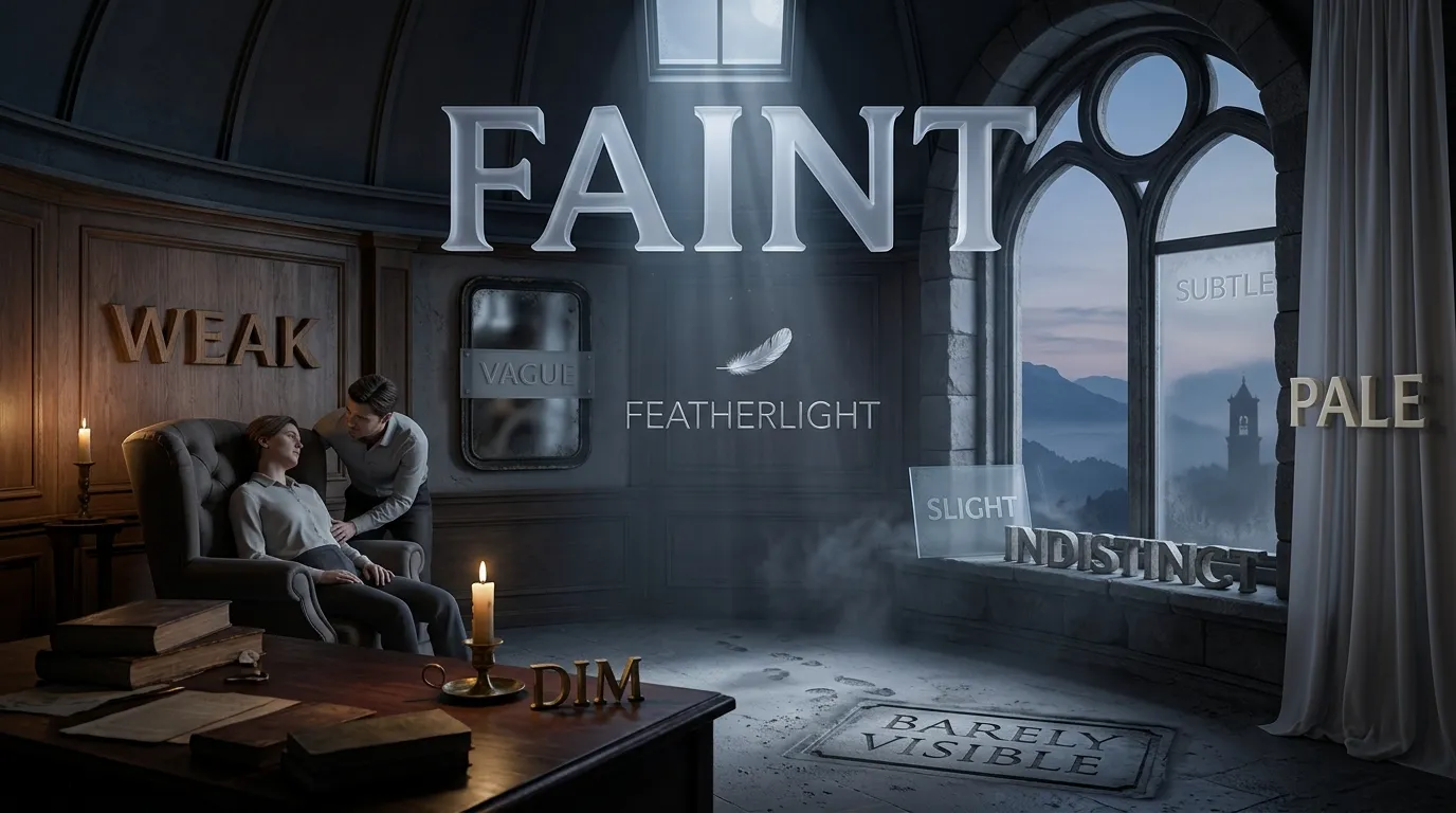 Quick Synonym List for Faint