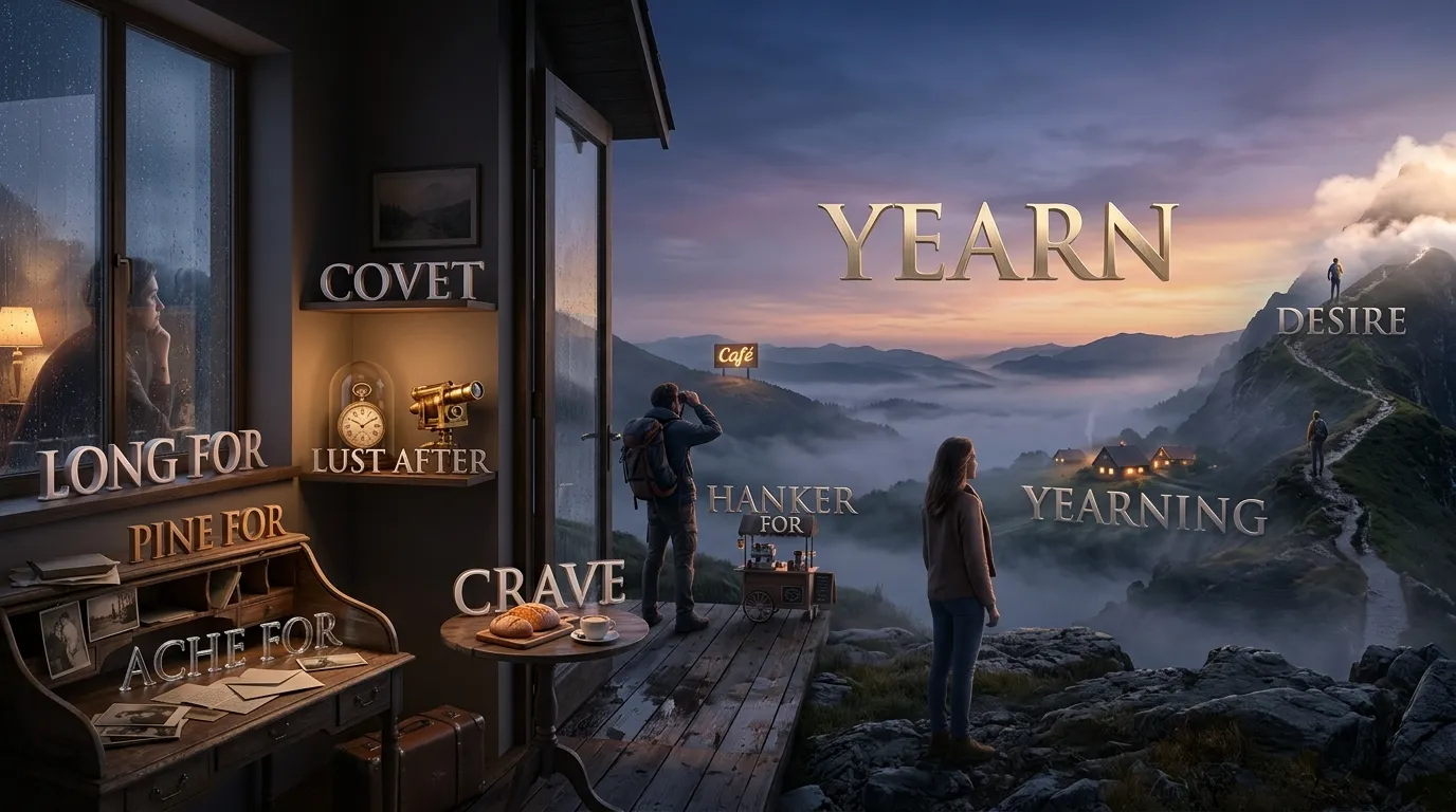 Synonyms for Yearn by Context