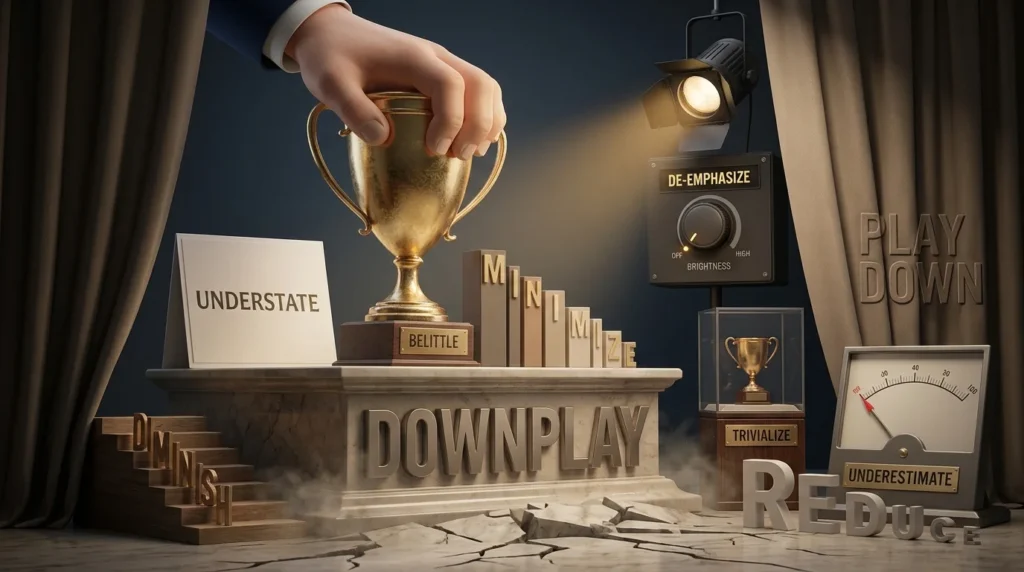 synonyms for downplay