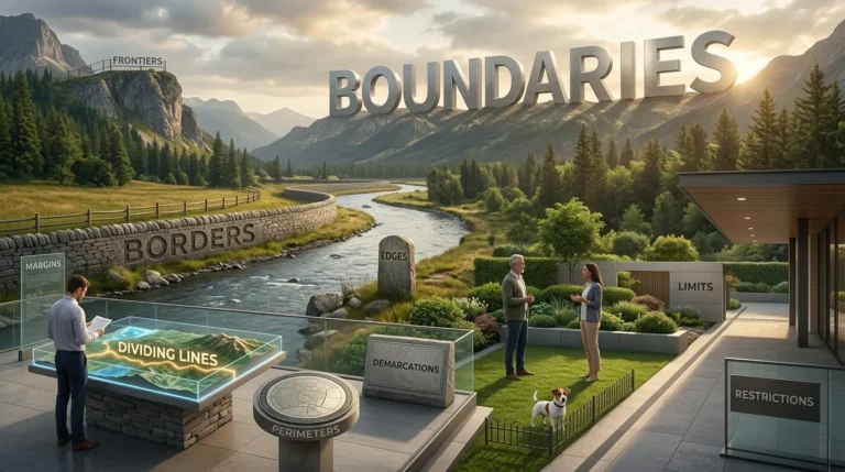 synonyms for boundaries