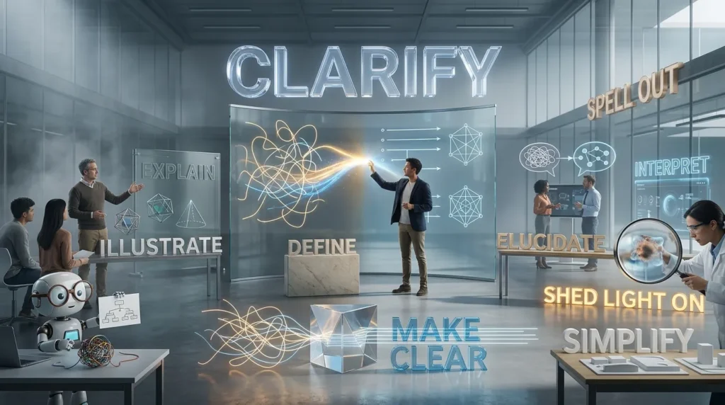 synonyms for clarify