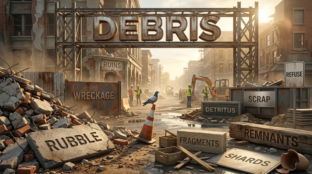 synonyms for debris