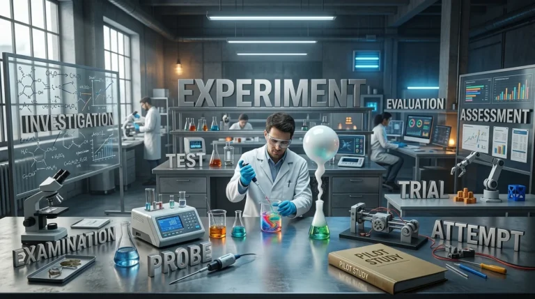 synonyms for experiment