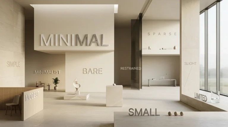 synonyms for minimal