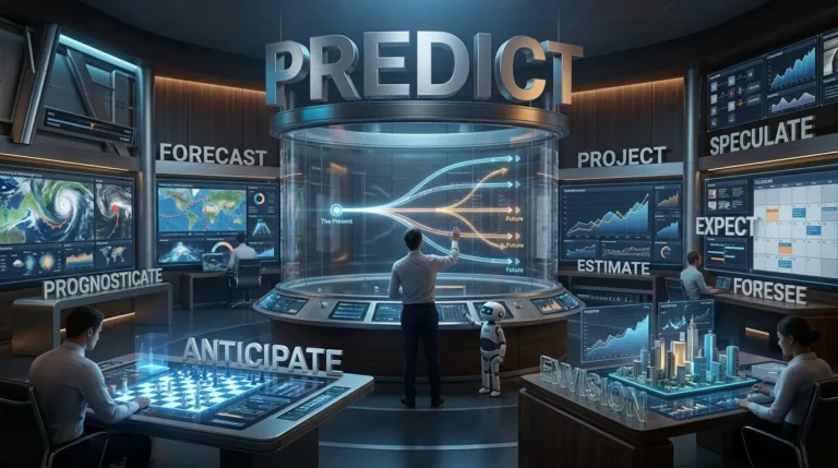 synonyms for predict