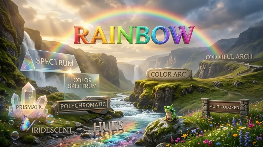 synonyms for rainbow