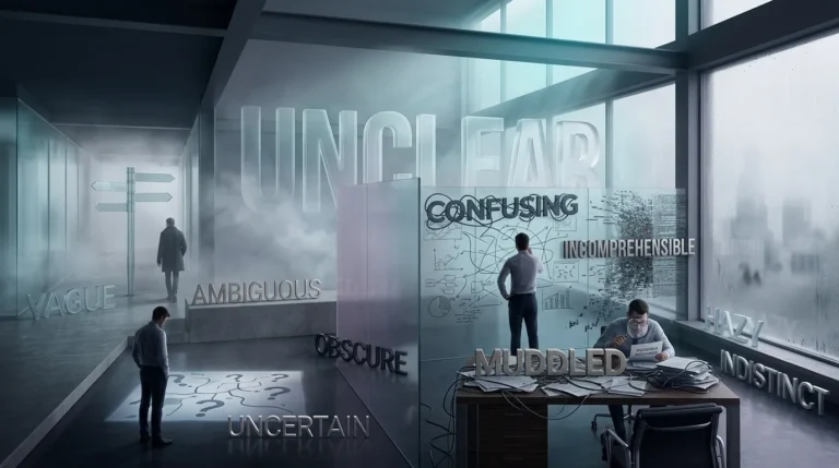 synonyms for unclear